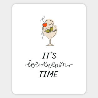 It's ice-cream time Sticker